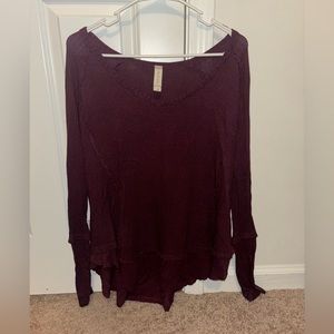 Altard State purple v-neck top super cute